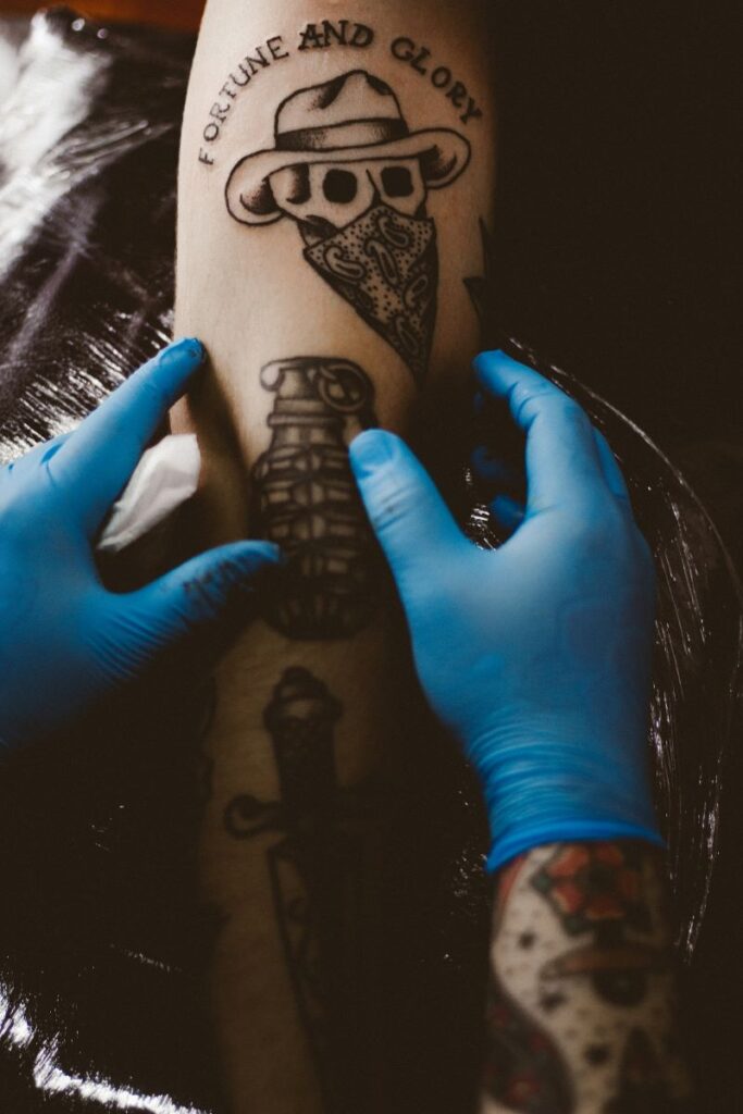 cowboy skull tattoo