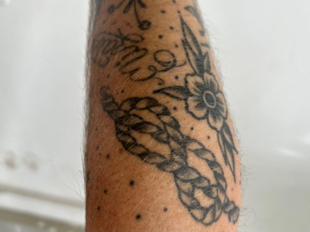 western rope tattoo