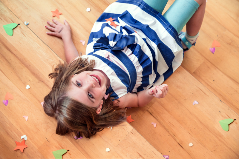 Stimming Child Lying Down