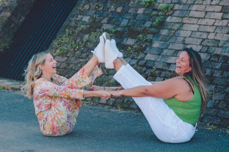 Yoga with friends